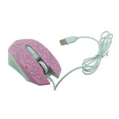 Kit Gamer Teclado e Mouse Rosa Com Headset Evolut EG-53
