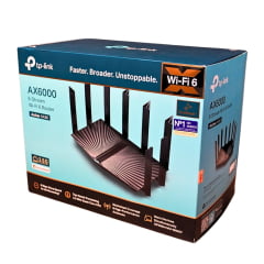 Roteador TP-Link AX6000 Archer AX80 com Wi-Fi 6 e Multi-Gigabit