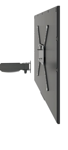 Suporte para TV 14" a 56" Preto Organizador de Cabos STPA 46 PR Multivisão