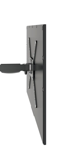 Suporte para TV 14" a 56" Preto Organizador de Cabos STPA 46 PR Multivisão