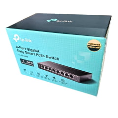 Switch PoE+ 8 Portas Gigabit TP-Link TL-SG108PE V5