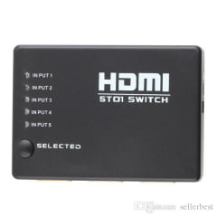 Seletor Switch HDMI 5 entradas 1 saída 5x1 PVC